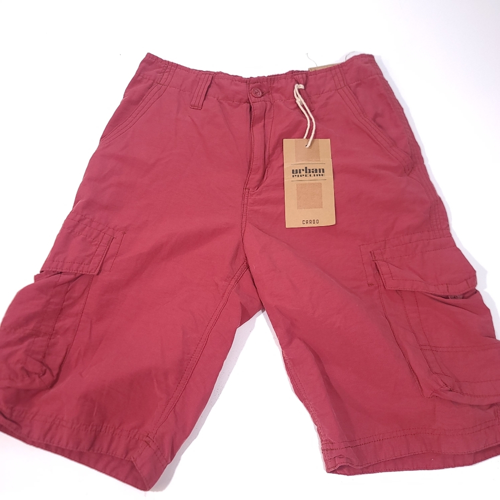 Urban Pipeline Cargo Shorts Mens 32 Red